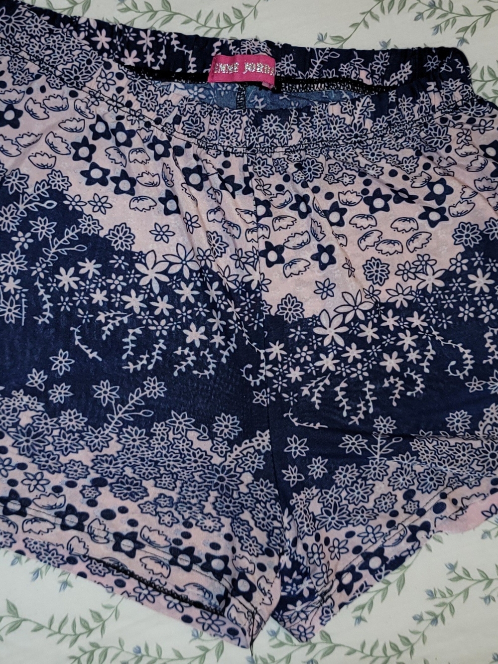Emma Jordan Pink & Blue Pajama Shorts - No Flaws